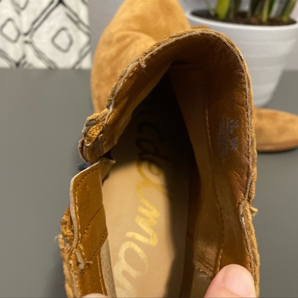 Sam Edelman 'Paige' Fringe Ankle Booties in Cinnamon Size 8.5 Boho Chic Western - Picture 9 of 9